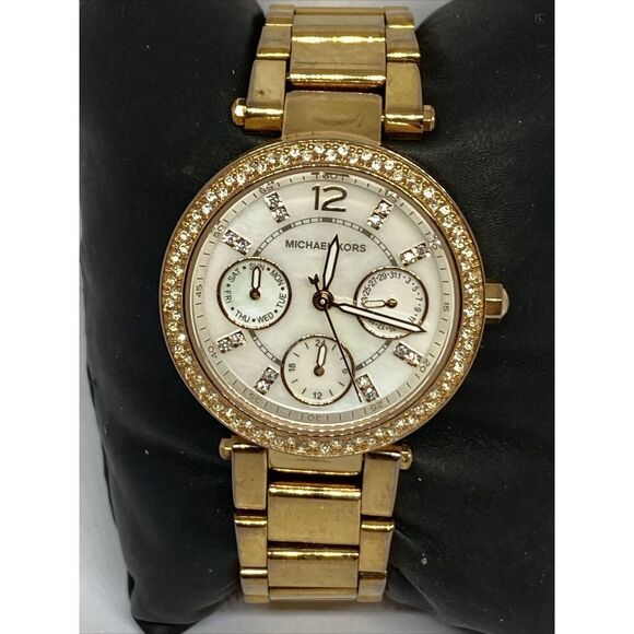 Michael Kors Parker MK5616 Womens Stainless Steel Analog Dial Quartz Watch UC509 - Picture 2 of 12